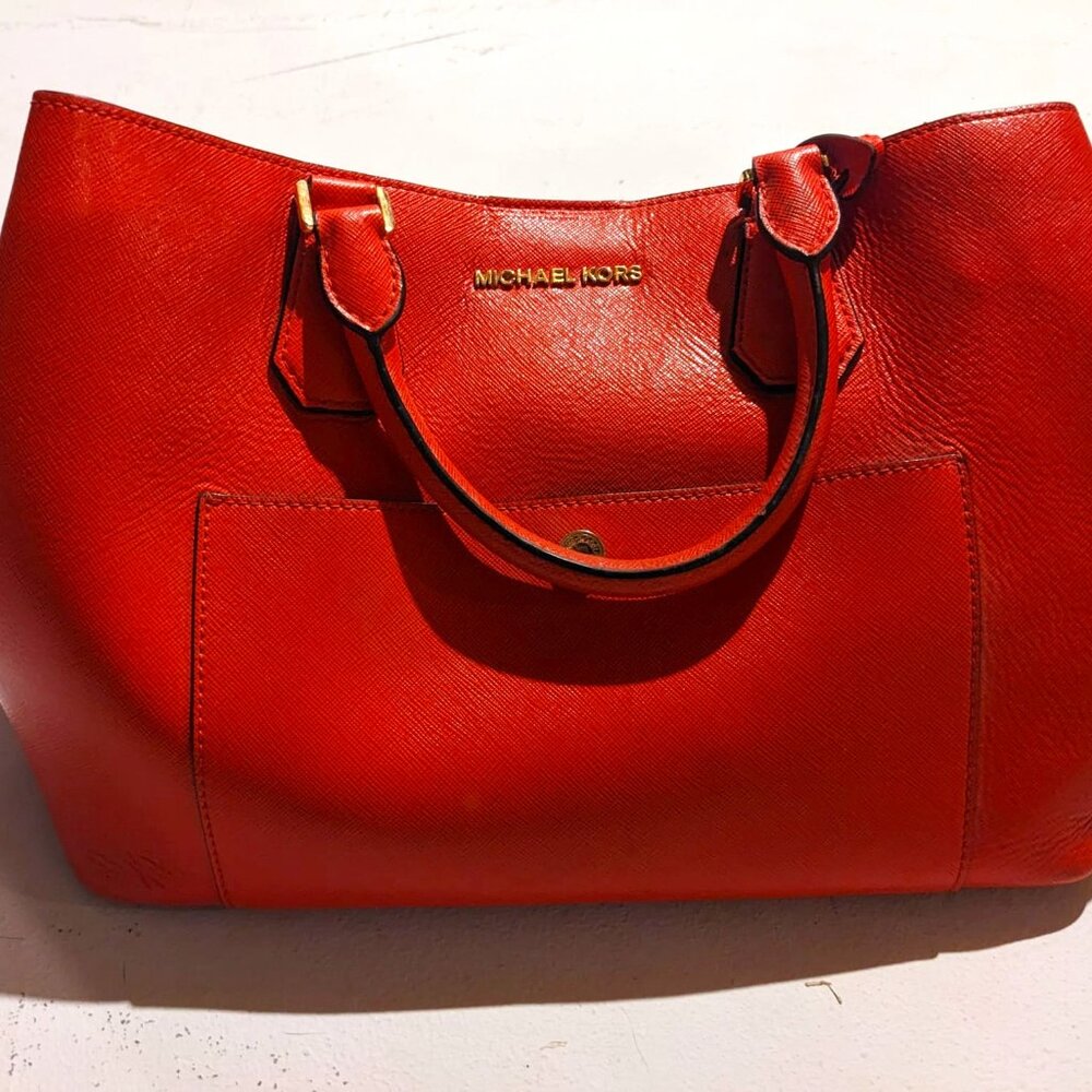 Michael Kors Large Satchel (Orange)